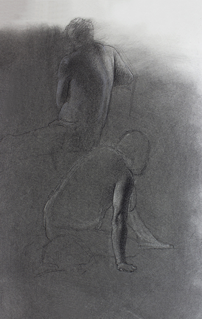 Charcoal Figure Drawing Demo  Female  Two Models Figure and Portrait  Studies by Steve Carpenter  YouTube