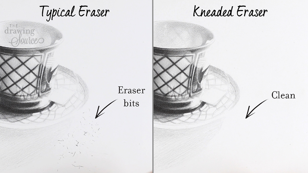 eraser drawing technique